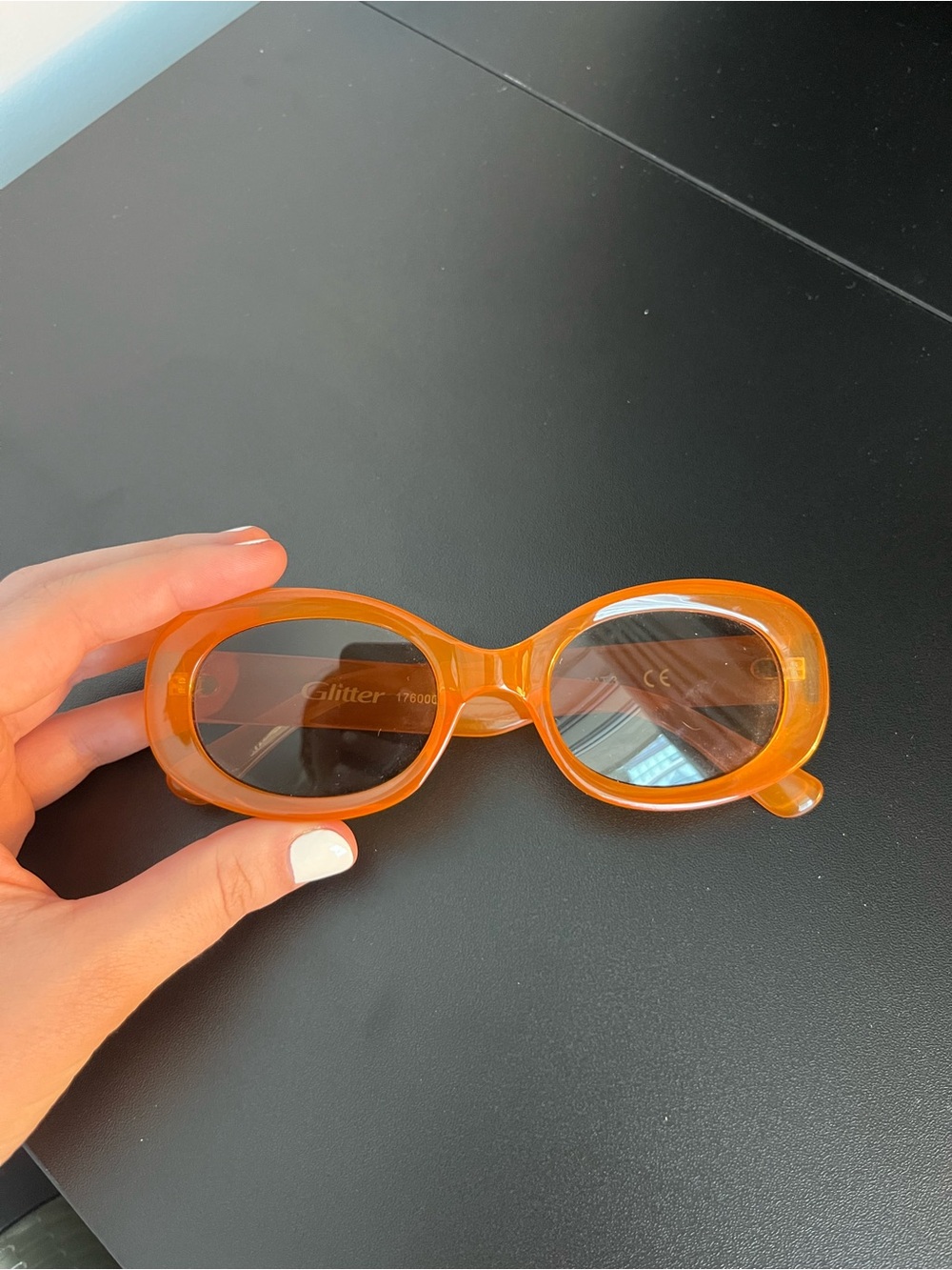 Orange Circular Sunglasses